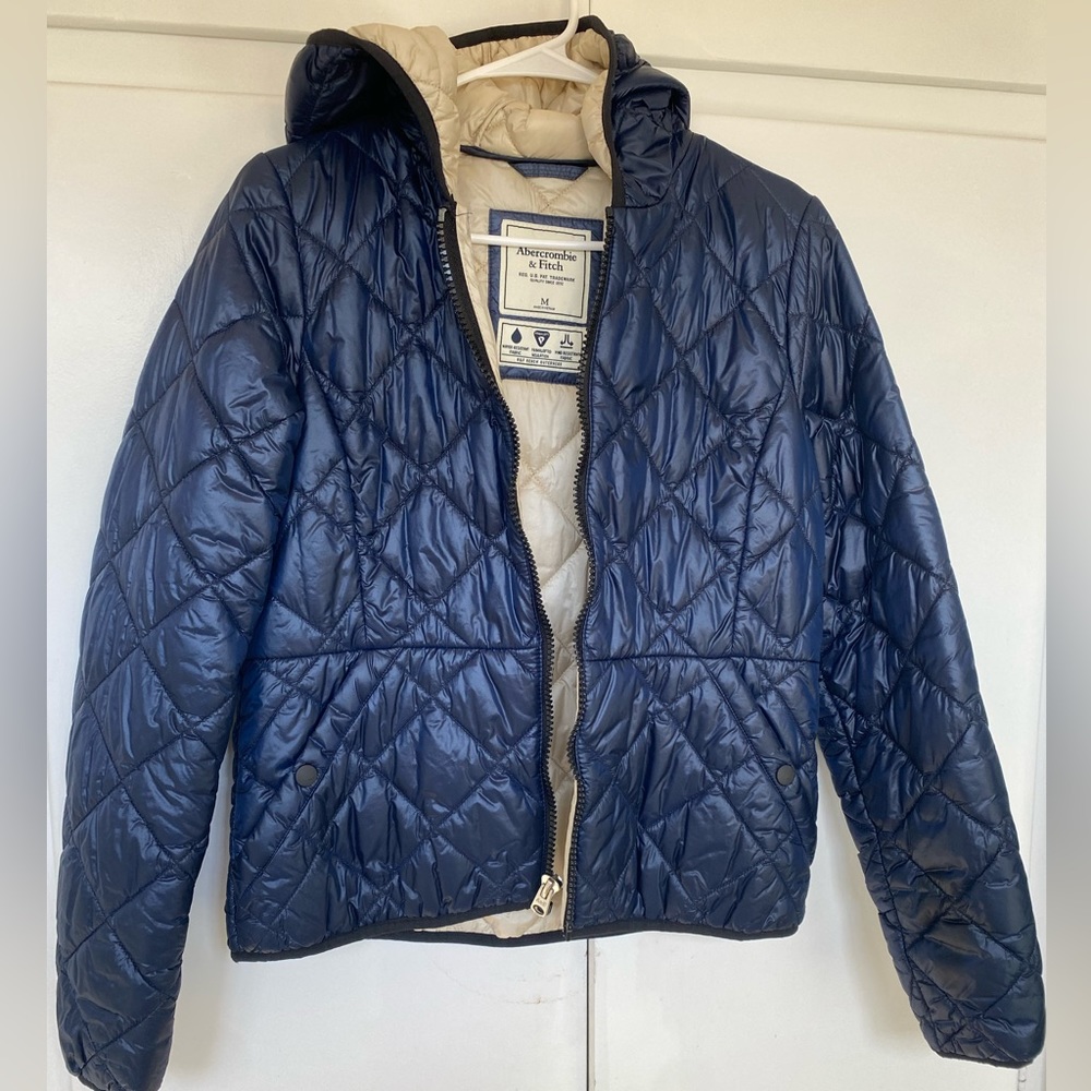 Abercrombie navy lightweight jacket MED